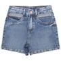 Imagem de Shorts Juvenil Look Jeans Abertura Espelho Jeans