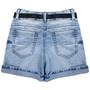 Imagem de Shorts Juvenil Look Jeans Cós Alto Jeans