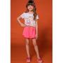 Imagem de Shorts Menina Kukiê em Nylon na cor Pink Neon