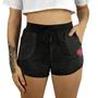 Imagem de Shorts Moletom Feminino Estonado WSS Hex Colors Black