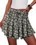 Imagem de Shorts Onlypuff Flowy Chiffon com babados para mulheres brancas L