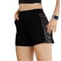 Imagem de Shorts Preto Feminino Soltinho Molecotom Confort Elástico e Bolsos Slim Fit Moda Primavera Verão Noite 35624A