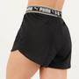 Imagem de Shorts Puma Train Strong Woven 3 Feminino Preto e Branco