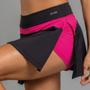 Imagem de Shorts Saia Actvitta Esportivo Feminino Poliamida- Preto/ Rosa