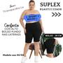 Imagem de Shorts Suplex Esportivo c/Bolsos Laterais Cós Alto Confort Plus Size Moda Feminina Fitness 3039.C1