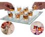 Imagem de Shot Drink Jogo Da Velha 20X20 De Vidro Copos 20Ml Tequila