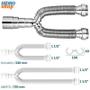 Imagem de Sifão Duplo Extensivo 1.1/2" Cromado 720mm - 031601