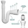 Imagem de Sifão Flexível Multiuso Pia Tanque Com Engate Flexivel 40cm