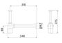 Imagem de Sifão para tanque 1.1/4" x 1.1/2" cromado Docol