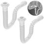 Imagem de Sifão Sanfonado Universal 110Cm Branco Astra Kit Com 2 Un