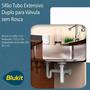 Imagem de Sifão Sanfonado Universal Duplo Branco Pvc 1.1/4 - Blukit