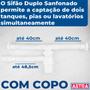Imagem de Sifão Universal Sanfonado Duplo Com Copo Astra