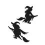 Imagem de Silhueta Decorativa Bruxa - Halloween Travessuras - 2 unidades - Cromus - Rizzo
