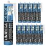 Imagem de Silicone Acético Multiuso Incolor 250ml 12 Unidades Unipega