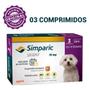 Imagem de Simparic 03 Comprimidos Antipulgas e Carrapatos Cães de 2,6 a 5kg ORIGINAL