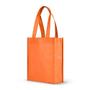 Imagem de Simplesmente Green Solutions Reusable Gift Bag, Party Favor Bag, Lunch Bag, 8.25 x 10 x 3.5 com alça de 16", laranja, pacote de 25