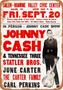 Imagem de Sinal de lata Ylens Johnny 1968 Cash in Virginia Vintage Met