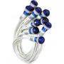 Imagem de Sinaleiro Jng Com Rabicho Plr108 220V Azul 52160 - Kit C/10