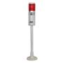 Imagem de Sinalizador Torre 220V Pulsante Ou Contínuo Com Buzzer Vermelha Metaltex