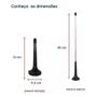 Imagem de Sinta-se parte do que está assistindo com a Antena TV Digital Interna HDTV UHF Cabo 3 Mtrs LCD LED
