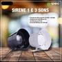 Imagem de Sirene Preta Para Alarme 3 Sons Ipec