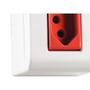 Imagem de Sistema Box Tramontina Lizflex 1 Tomada 2P+T. 20A Vermelha - 57304/019