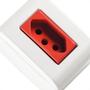 Imagem de Sistema Box Tramontina Lizflex 1 Tomada 2P+T. 20A Vermelha - 57304/019