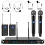 Imagem de Sistema de Microfone Sem Fio Innopow - 4 Canais UHF