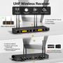 Imagem de Sistema de Microfones Sem Fio TONOR 4x10 Canais - Alcance de 295FT UHF