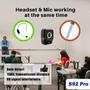 Imagem de Sistema de PA Portátil WINBRIDGE S92 Pro - 25W, Bluetooth, 2 Microfones Sem Fio, para Apresentações, Ensino e Karaokê