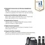 Imagem de Sistema de telefone com fio Panasonic KX-TGF892B com Bluetooth preto