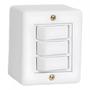 Imagem de Sistema Ilumi Bege 3 Simples Com Placa+Caixa 6119