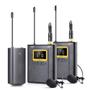 Imagem de Sistema Microfone Lapela Duplo Sem Fio Soleste Wm-02 Uhf