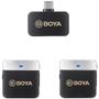 Imagem de Sistema microfone sem fio by-m1v4 duplo usb-c