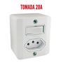 Imagem de Sistema X Tomada e Interruptores 10A/20A Sobrepor Externa Radial
