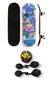 Imagem de Skate Adulto Infantil Lixa 78,5cm Kit Proteção Completo Shape Madeira Maple 7 lâminas C