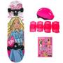 Imagem de Skate Barbie com Acessorios de Seguranca P.a.c.e FUN F0010-5
