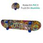 Imagem de Skate Board Infantil Funs Para Iniciante Esporte Suporta Até 50Kg 11172