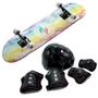 Imagem de Skate Com Kit De Proteção Unitoys Ref.1042 - Shape Colorido