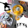 Imagem de Skate Com Shape De Madeira Grande Roda Gel com lixa Estampado 70cm Infantil Miki Toy