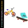 Imagem de Skate de dedo fingerboard bicicleta de dedo Kit 2 brinquedos