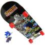 Imagem de Skate do Sonic Original Infantil com Lixa Skateboarding Radical