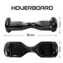 Imagem de Skate Eletrico 6,5 Preto Hoverboard Smart Balance Bluetooth