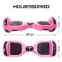 Imagem de Skate Eletrico 6,5 Rosa Hoverboard Smart Balance Bluetooth