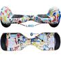 Imagem de Skate Elétrico Hoverboard 10" GRAFITTE  Bluetooth e LED com Bolsa - Bateria Original - Smart Balance