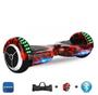 Imagem de Skate Elétrico Hoverboard 6.5" FOGO Bluetooth e LED Lateral com Bolsa - Bateria Samsung - Smart Balance