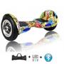 Imagem de Skate Elétrico Smart Balance 10 Polegadas Hip-Hop Pneu Inflável - LED, Bluetooth, Bateria Original