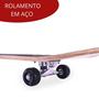 Imagem de Skate Infantil 31Pol Rodas 50mm Com Shape de Madeira 79cm e Rolamento de Aço Importway - BW014