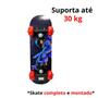 Imagem de Skate Infantil Estampado Montado Completo Suporta 30Kg 18276