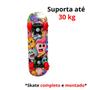 Imagem de Skate Infantil Estampado Montado Completo Suporta 30Kg 18276